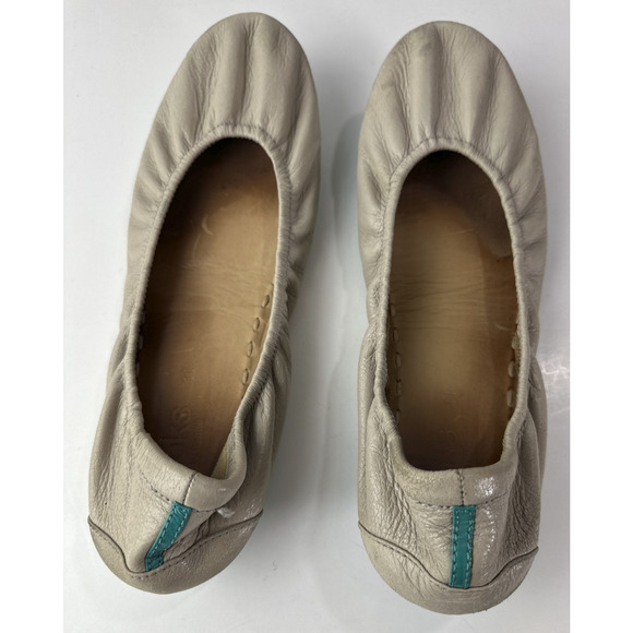 Tieks By Gavrieli Taupe Beige Foldable Ballet Flats US Size 11 Women's Leather - Picture 8 of 11